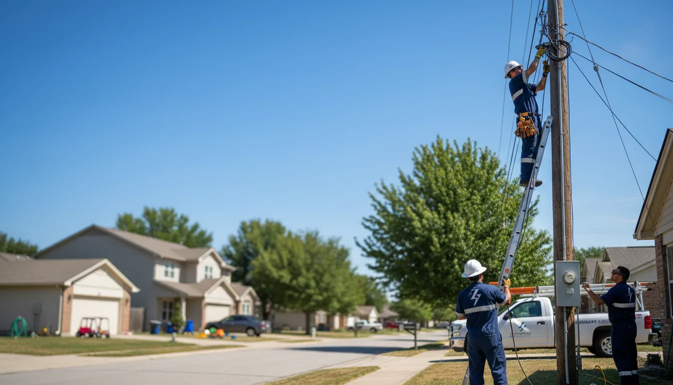 Residential electrician providing installation services in Maysel, WV